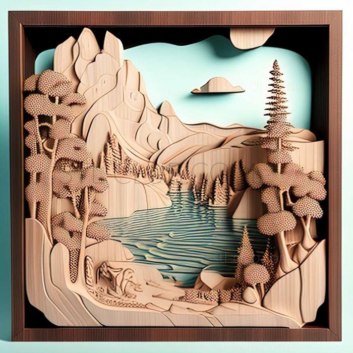 3D model lake (STL)